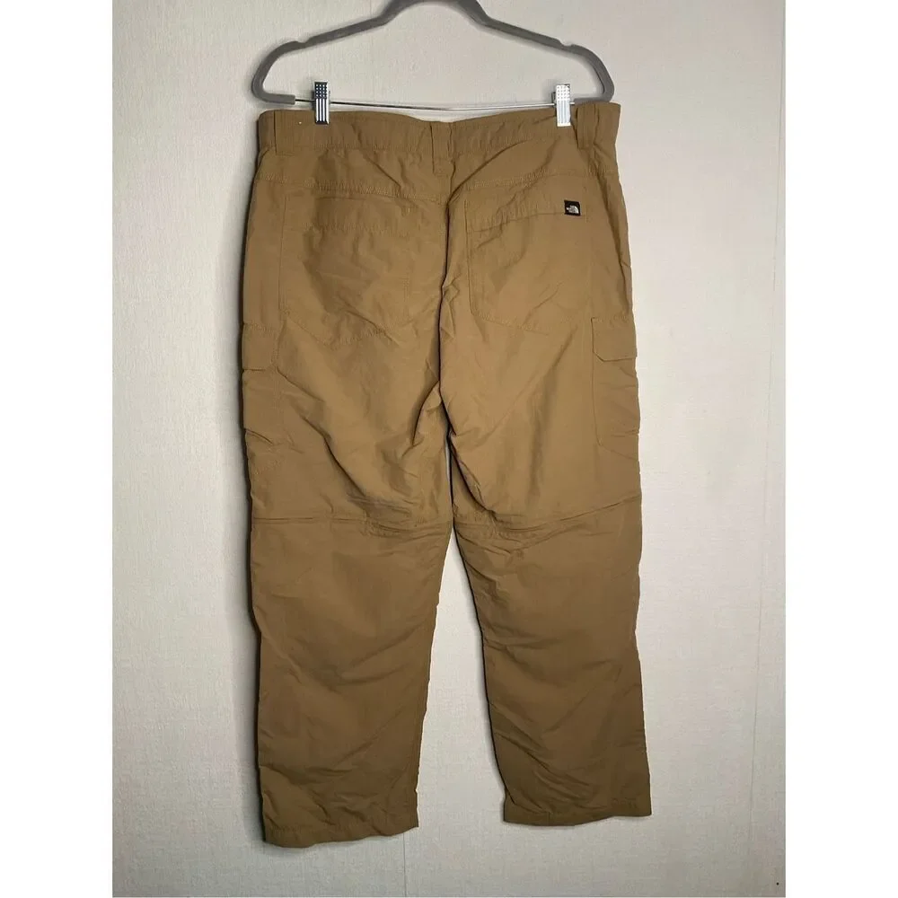 North Face Pants‎ Mens 36 Tan Convertible Cargo Shorts Outdoor Hiking Trail